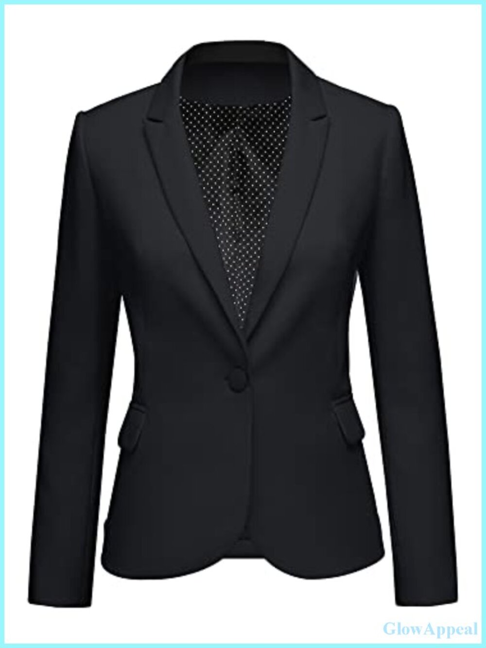 Long Sleeve Notch Lapel Button Down Blazer Pockets Jacket